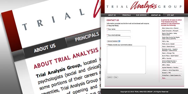 Trial Analysis Group Website