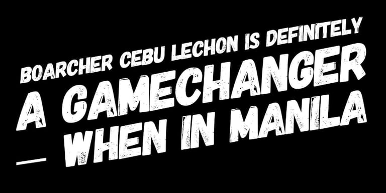 food review of boarcher cebu lechon house as being delicious and being a gamechanger