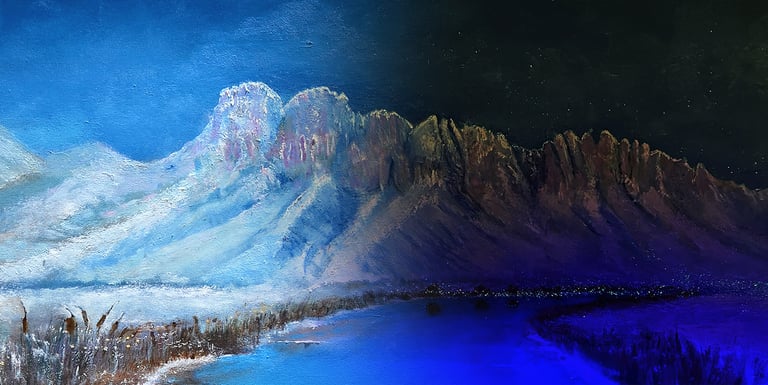 Winter View (Bicameral Collection) by New Mexico Artist John Dick-Peddie