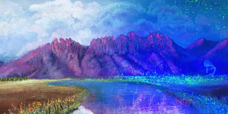 Summer View #2 (Bicameral Collection) by New Mexico Artist John Dick-Peddie