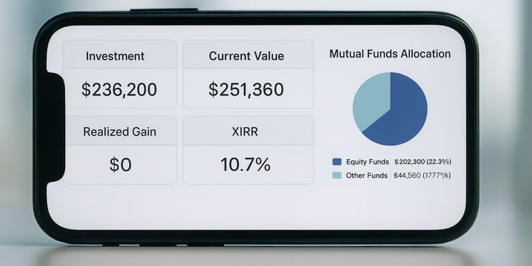 Mutual Funds Investing - Track Your Portfolio