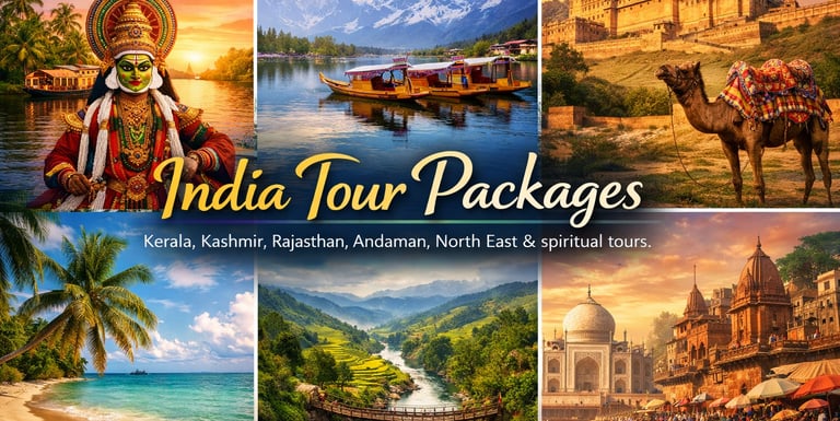 India holiday packages by Soma Journeys featuring top tourist destinations and customized travel experiences