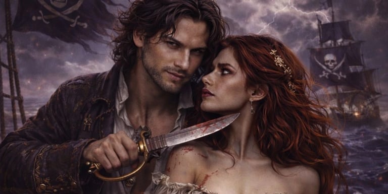 Romance historique pirates A l'ombre de son pavillon Angélique Vanhecke.