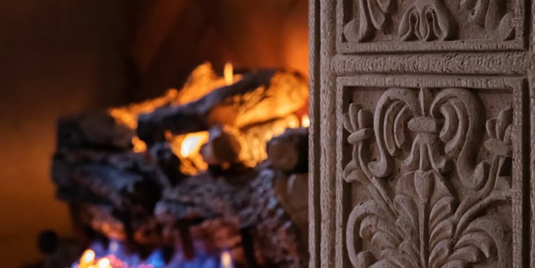 gas fireplace in san miguel de allende