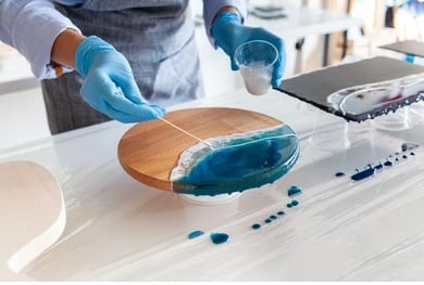 Epoxy resin and hardener for art and craft applications