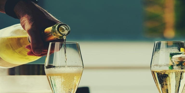Wine in Bottle and Glass