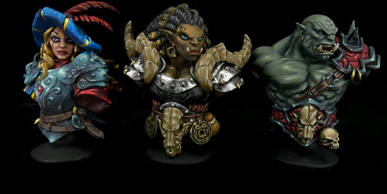 dark fantasy bust grimdark commission artisan guild