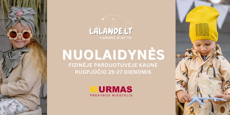 nuolaidynes prekybos miestelyje urmas, apranga vaikams lalande.lt parduotuveje