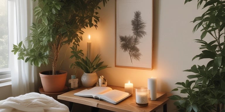 A welcoming mentor guiding a small group in a bright, modern classroom setting.