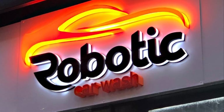 Logo corporeo impreision 3d lavadero car wash