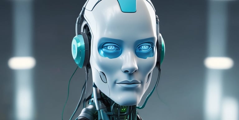 "Ilustración de inteligencia artificial: cerebro digital con conexiones de datos"