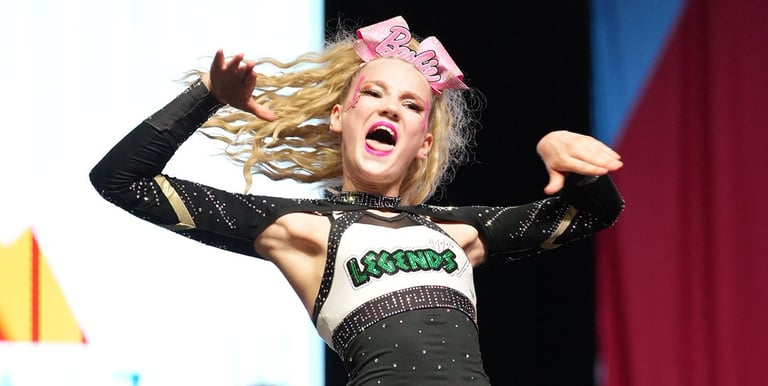 Baylor during her champion ship performance