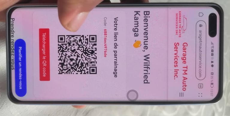 développement d'une application web de parrainage