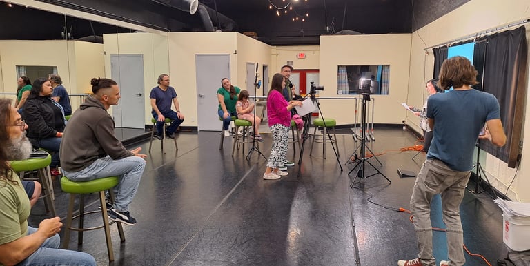 Creative filmmaking workshop led by Fear Fame Arts Foundation.