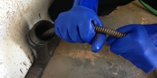 desentupimento em tubulação