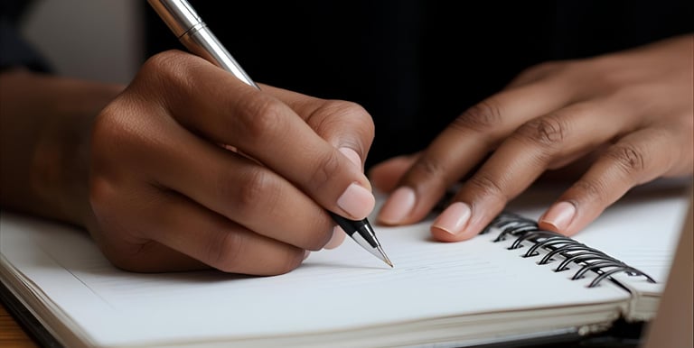 woman writing