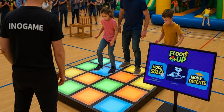 Jeu dalles led interactives