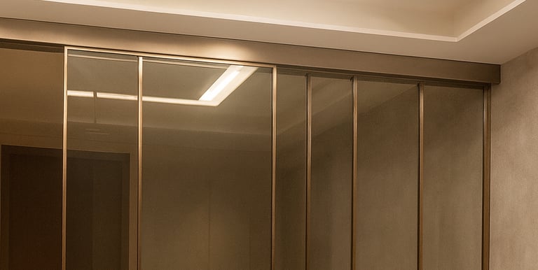 Telescopic sliding doors