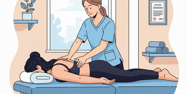 Fisioterapeuta en Albacete realizando masaje en Clínica Ikaika Salud