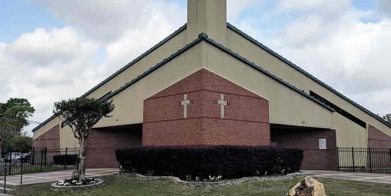 Sickle Cell Disease Association of EscaRosa: image on a church