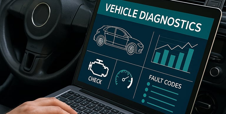 For privacy purposes we did not use a real diagnostic screen.