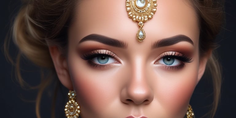 makeup brush beside palette