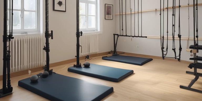 A serene treatment room with an osteopath's table and soft lighting.