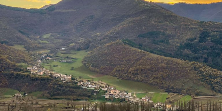 Boschi e ruscelli rilassanti nelle Marche