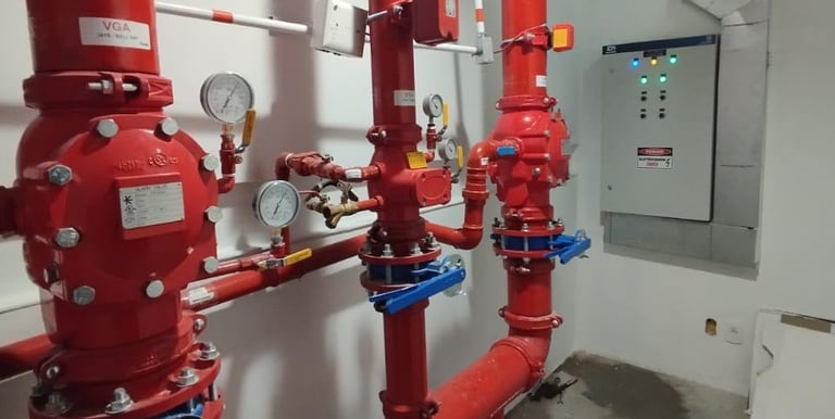 Instalação de Equipamentos Contra Incêndio e Pânico.
