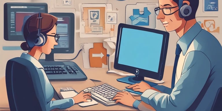 A calm workspace with a laptop displaying code and a cup of coffee nearby.