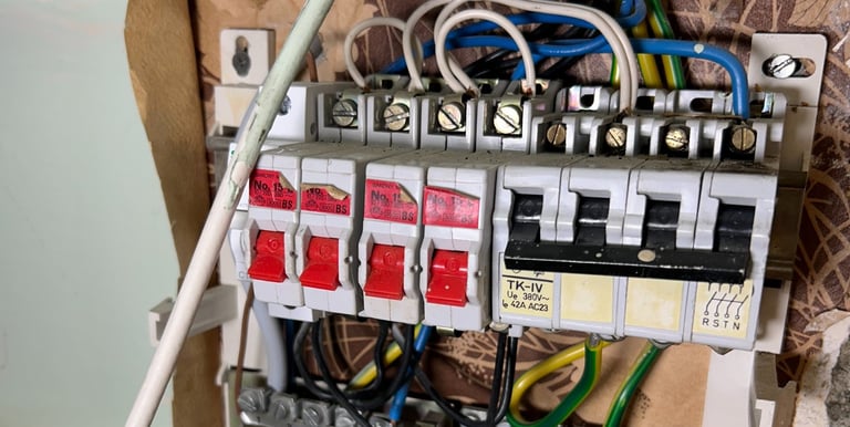 Elavult biztosítéktábla