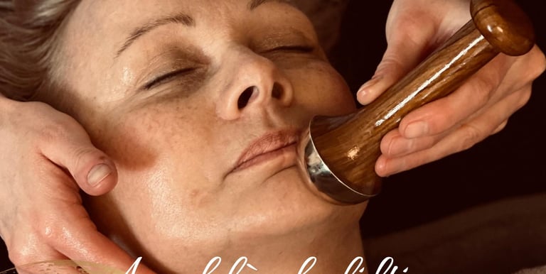 massage visage Shinzu The Face avec la baguette - ayurvedique et énergetique Kansa