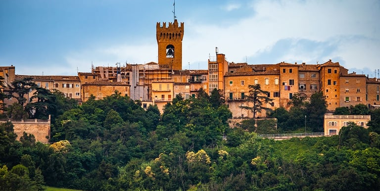 Recanati colline poesia Leopardi nelle Marche