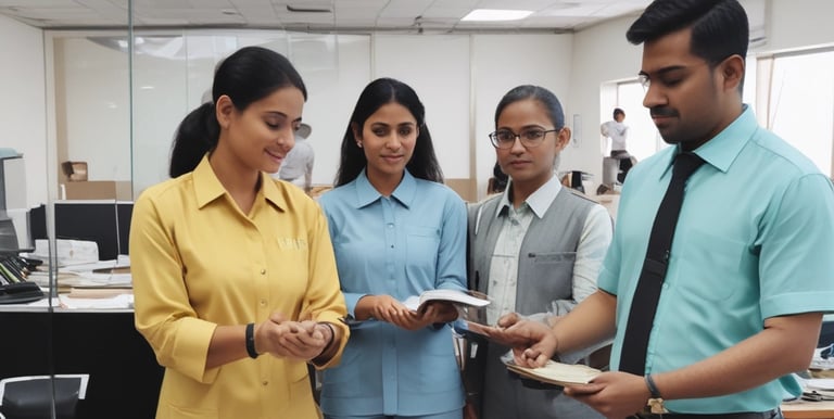 Manpower services team assisting in a warehouse.