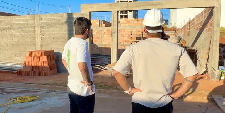 Equipe de engenharia da Construtora TFG Business em Passos MG