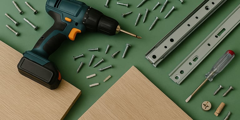 Peças e Equipamentos com equipe especializada, montagem de qualidade da CKL Móveis e Planejados