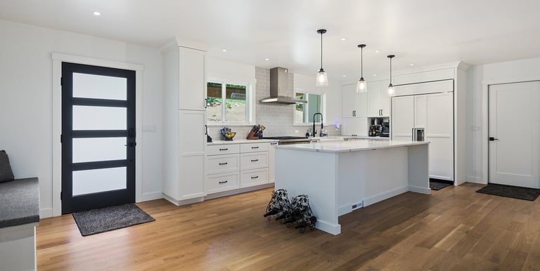 custom kitchen with island