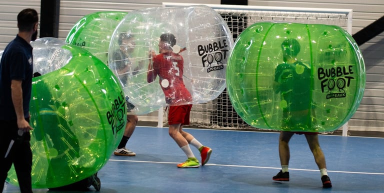 Activitée sportive 100% Fun avec bubble foot Bordeaux