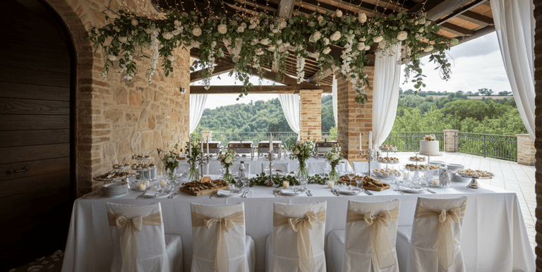 degustazione vini cucina matrimonio villa Marche