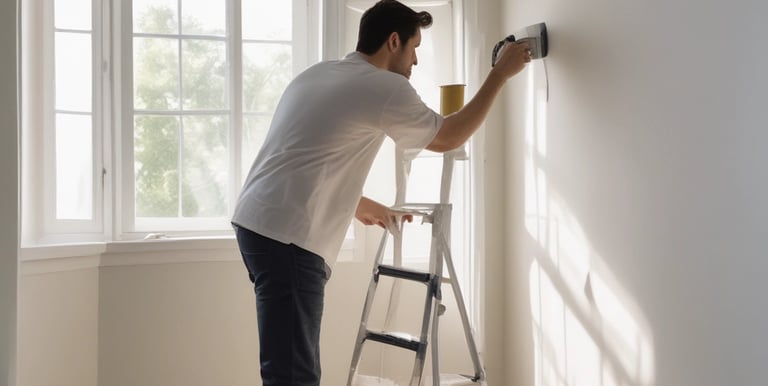 Before and after shots of a freshly renovated bathroom with modern fixtures.
