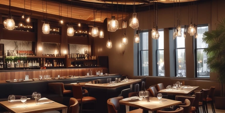 A sleek, modern office space featuring custom joinery and metal accents bathed in natural light.