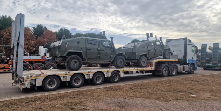 Servicio de transporte especial para vehículos industriales y cargas sobredimensionadas