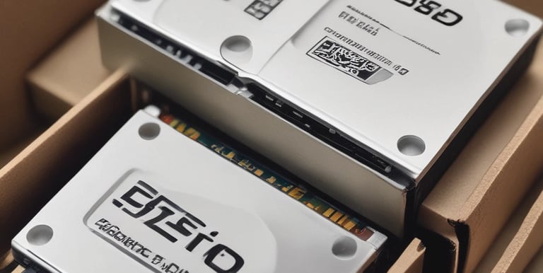 Technician repairing a computer with tools on a workbench in a clean, organized workspace.