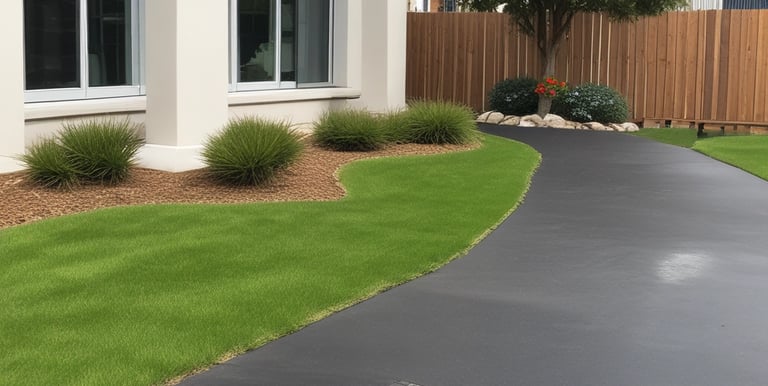 A team efficiently removing junk from a residential property driveway on a sunny day.