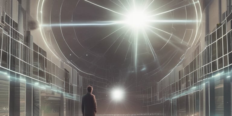 Close-up of digital globe with network connections labeled with 6G domains.