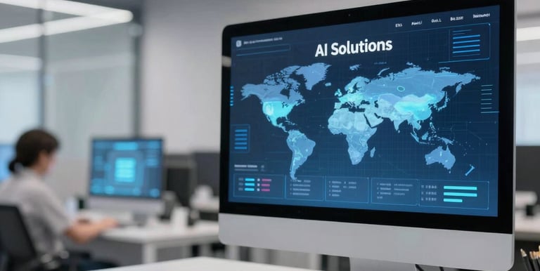 A busy factory floor with automated machinery and workers overseeing operations.