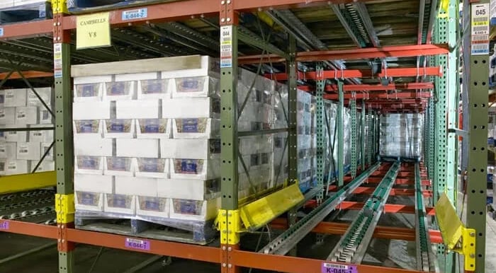 pallet flow racking systems equipement industriel rc