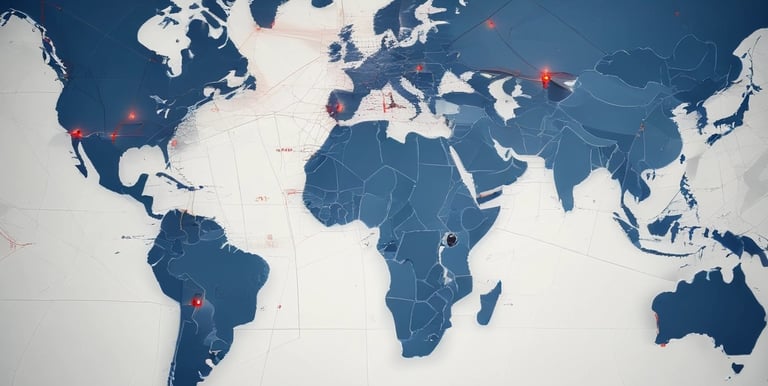 Cargo containers being loaded onto a ship at a busy port, symbolizing import and export operations.