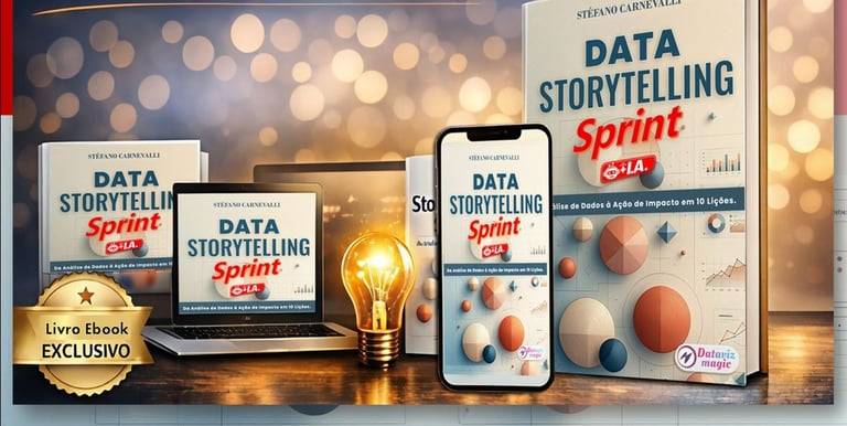 Capa do livro e-book Data Storytelling Sprint por Stéfano Carnevalli.