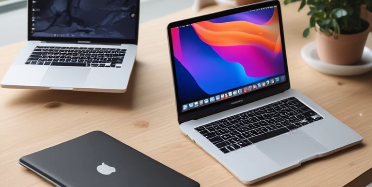 Delivery van parked outside a modern office building, ready for device pickup.